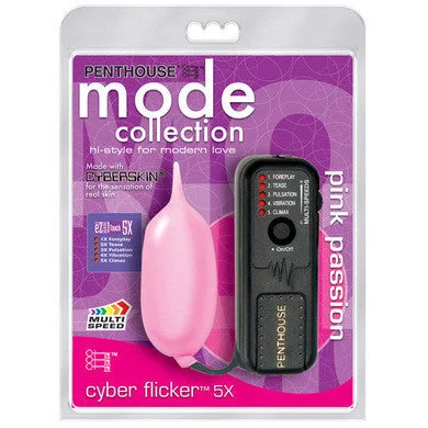 Vibrator sheen look-Cyber Flicker 5X EZ-1 Touch - Pink