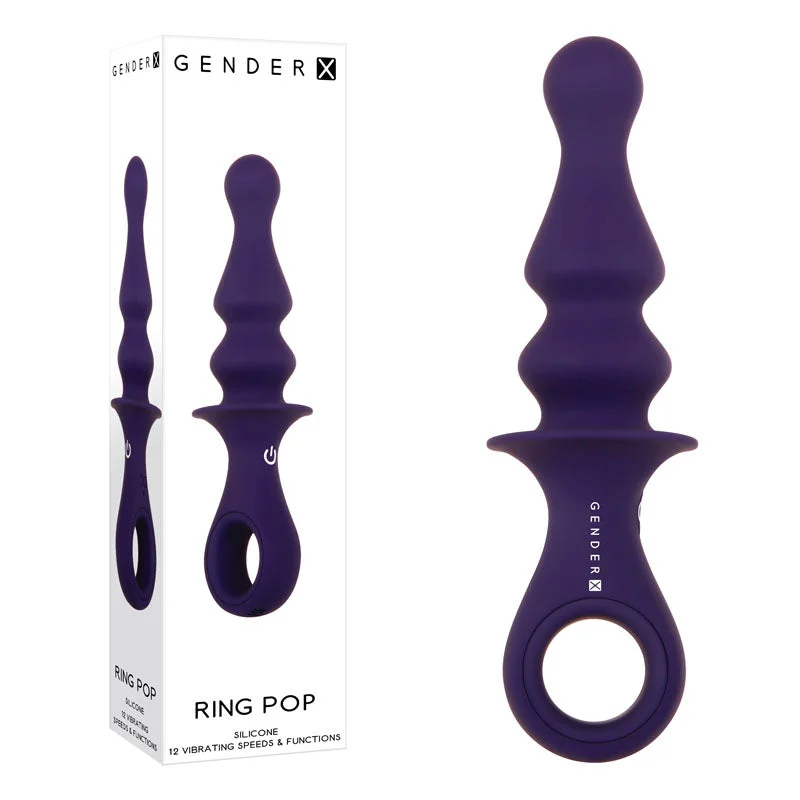 Vibrator pure vibe-Gender X RING POP Anal Vibrator Butt Plug