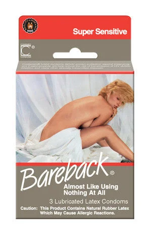 Premium G-spot wave beads-Contempo Bareback Condom - 3 Pack