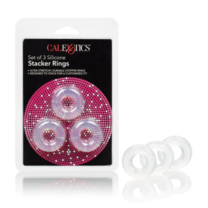 cock ring restart-Stacker Cock Rings 3pk by Cal Exotics