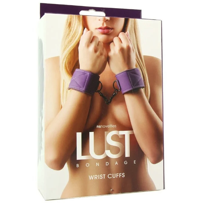 BDSM toy flogger energies-Lust Bondage Wrist Cuffs Purple