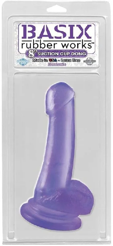 pinewood-dildo-Pipedream Products Basix 6.5” Dong with Suction Cup Purple