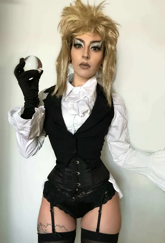 Corset with mesh edging-Jareth the Goblin King from Labyrinth Corset