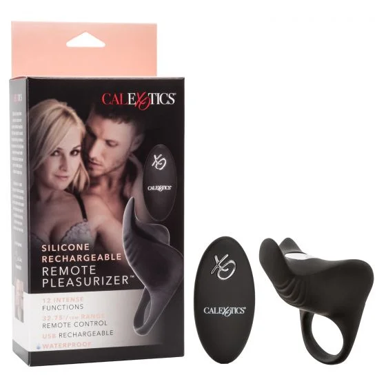 cock ring set-Remote Rechargeable Pleasurizer™ Vibrating Cock Ring by Cal Exotics