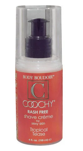 Sex toys with light hold-Coochy Rash-Free Shave Creme - Tropical Tease - 4 oz.