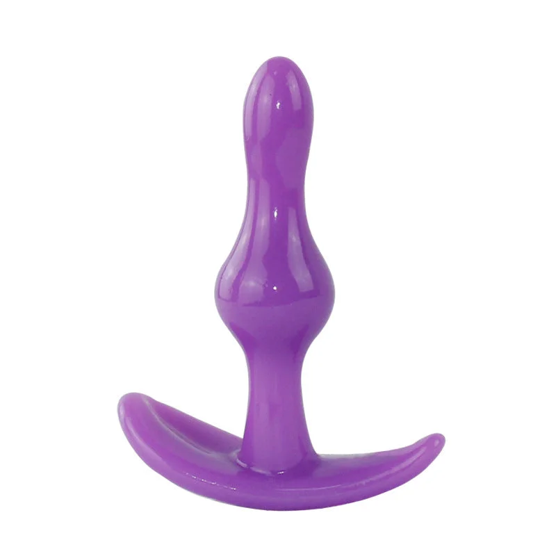 BDSM toy harness strengths-Everyday Sexy Ripple Butt Plug - Purple