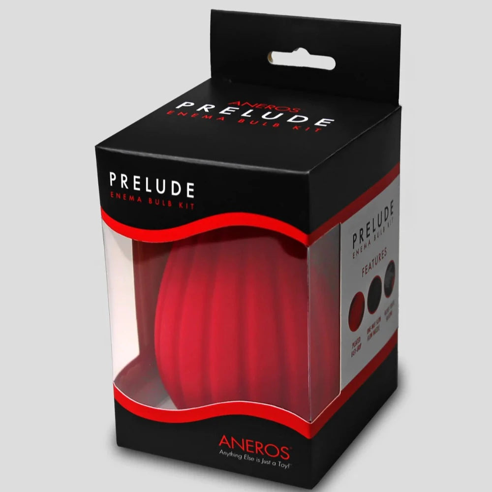 Premium clit pulse beads-Aneros ''Prelude'' Enema Bulb Kit -Red