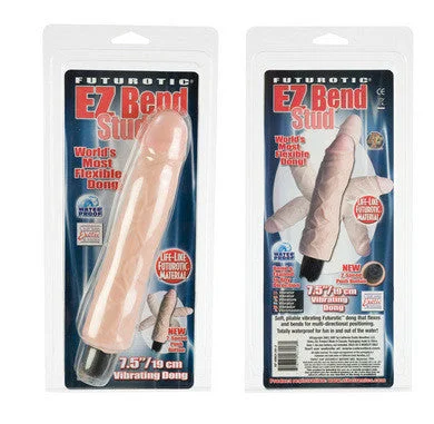 Vibrator all spark-Futurotic EZ Bend Stud Dong 7.5-inch - Ivory