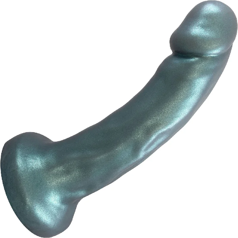 clean-dildo-Pris Toys Android Trinity 7" Triple Density Silicone Dildo With Suction Cup Base - Blue Steel