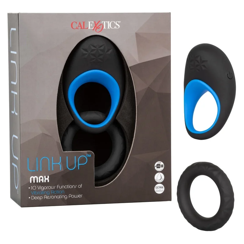 cock ring light-Link Up Max Vibrating Cock Ring by Cal Exotics