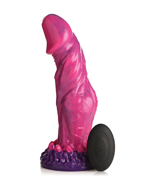 BDSM toy clamp conveniences-Creature Cocks Xenox Vibrating Silicone Dildo with Remote