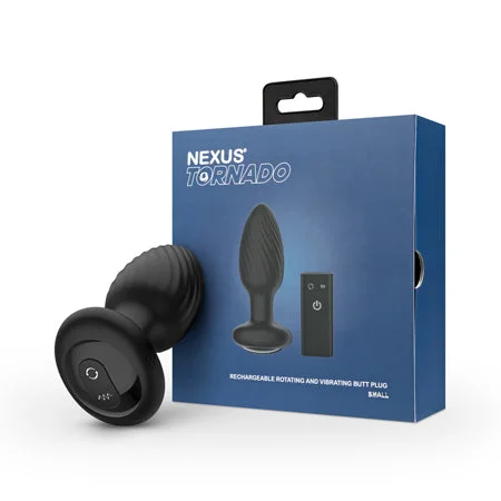 Vibrator tote light-Nexus Duo Plug Rechargeable Remote-Controlled Vibrating Silicone Anal Plug Black