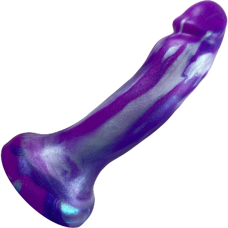 flash-dildo-Pris Toys Comet 7" Dual Density Silicone Dildo - Amethyst