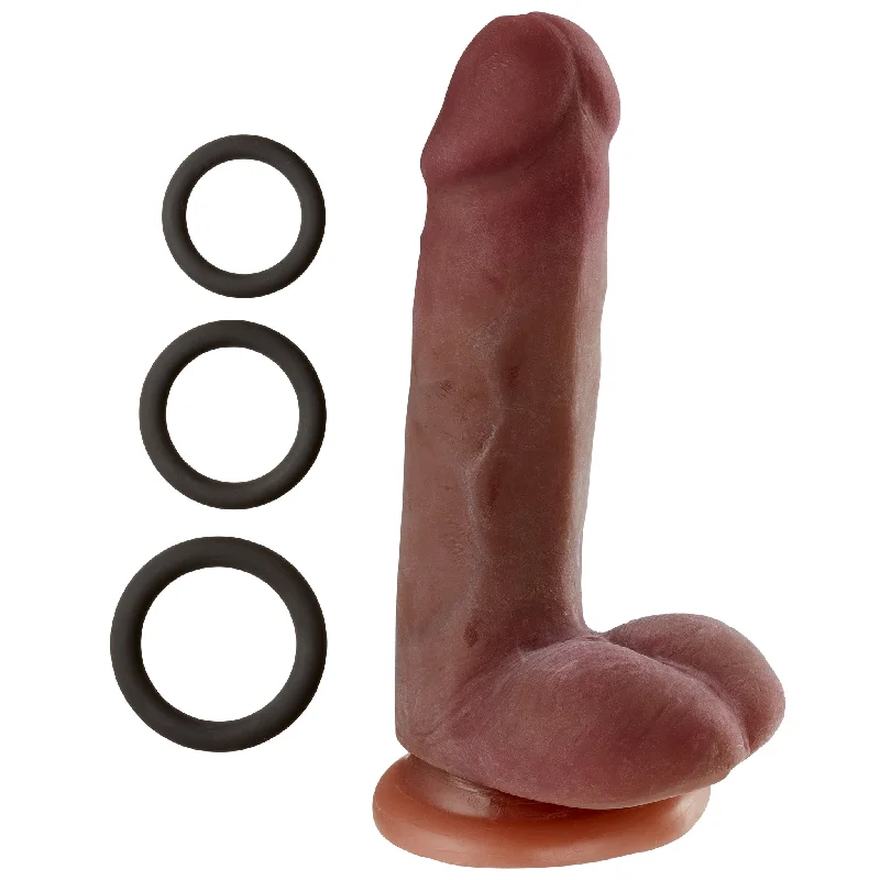 Sex toys with light motors-Cloud 9 Novelties Dual Density Real Touch 6 Inch With Balls - Brown