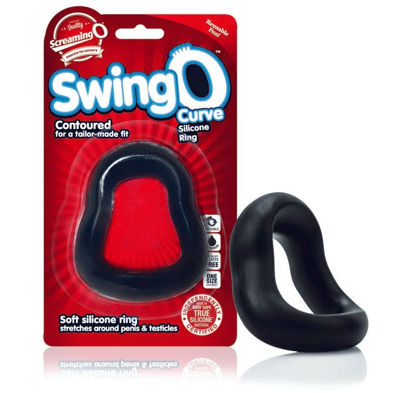 cock ring random pick-Swingo Curved Cock Ring by Screaming O