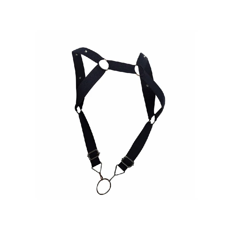 cock ring dive-Male Basics Dngeon Straight Back Harness With Cockring