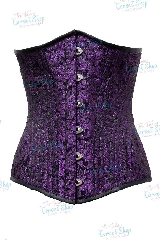 Corset top with velvet hem-Beever Custom Made Corset