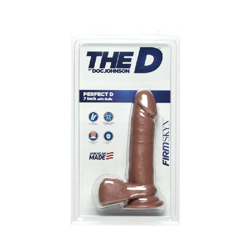 Vibrating wands with light air-The D Perfect 7in FIRMSKYN Caramel