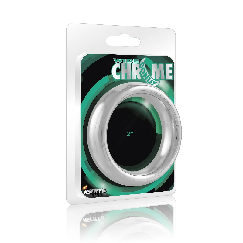 cock ring storm-Si-95028 COCK RING - WIDE CHROME DONUT (2.0in/51mm)