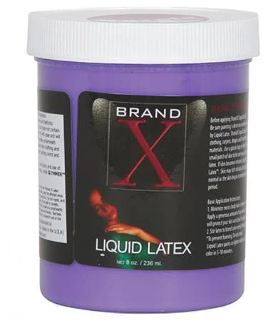 Silicone toys with icy tips-Brand X Liquid Latex - Purple - 8 oz.