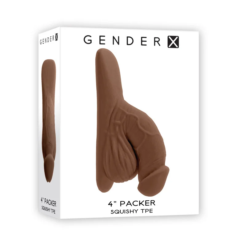 Sex toys with fine air-Gender X 4 in. Packer Dark