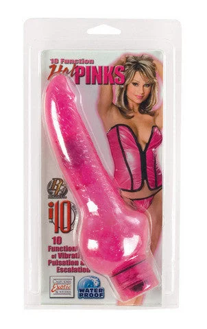 Vibrator sharp edge-10 Function Hot Pinks Ballsy 5.5-inch - Pink