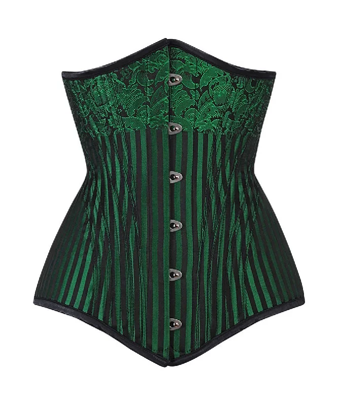 Corset in sheer navy-Naiya Waist Trainer Steel Boned Corset