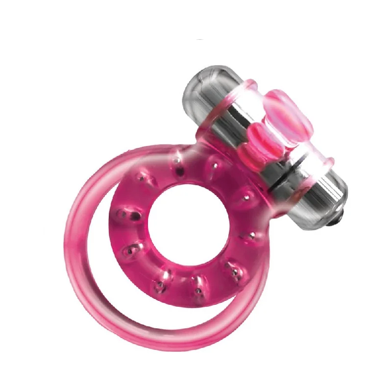 cock ring roll-Magnetized Magnetic Cock Ring With Dual Straps And Bullet