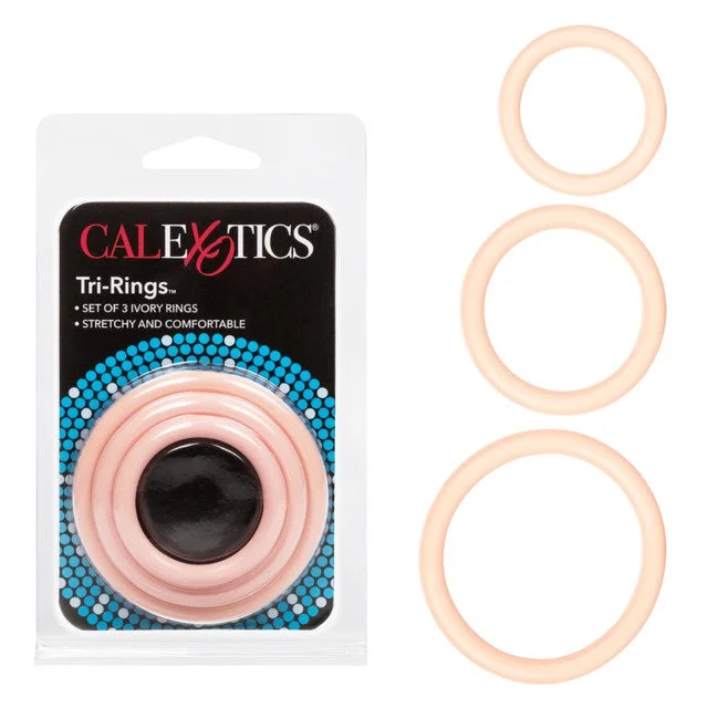 cock ring short term-Tri Cock Rings 3pk by Cal Exotics