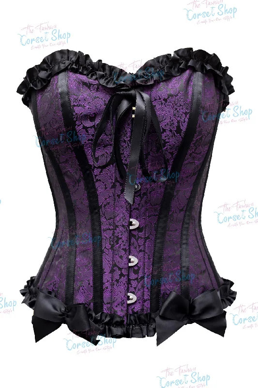 Purple/Black Brocade 100