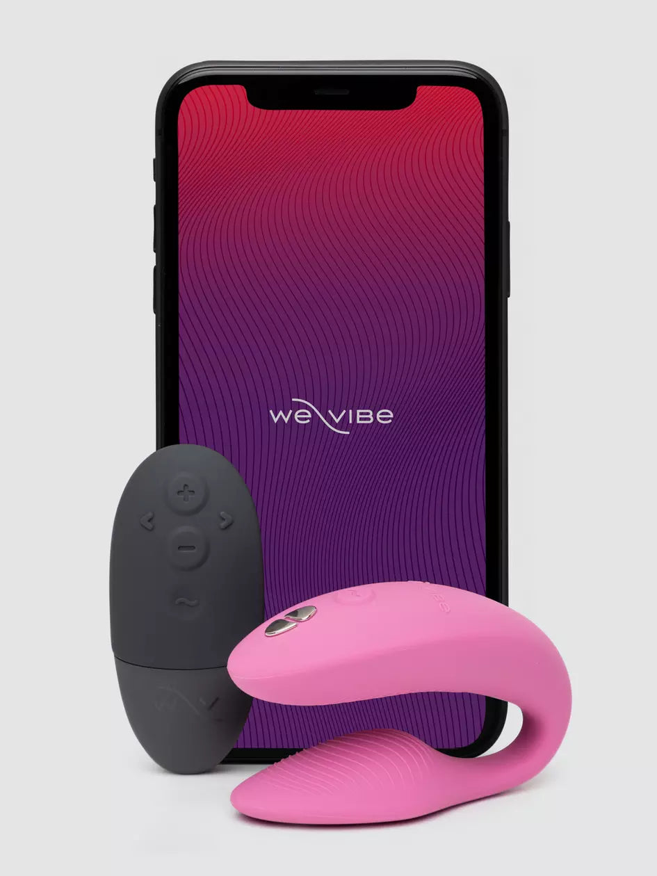 Vibrator soak safe-We Vibe SYNC 2 Remote Control and App Rechargeable Couples Vibrator Pink