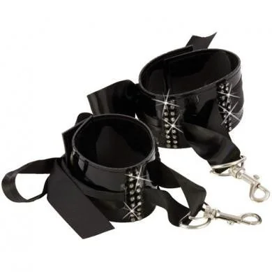 BDSM toy paddle pulses-Bound By Diamonds Ribbon Wrist Cuffs