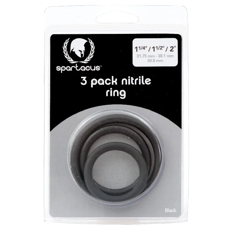 cock ring chance-Spartacus Cock Ring Set Pack of 3