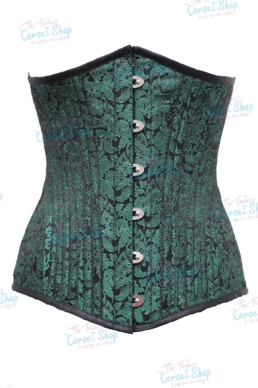 Corset in forest emerald-Krueger Custom Made Corset