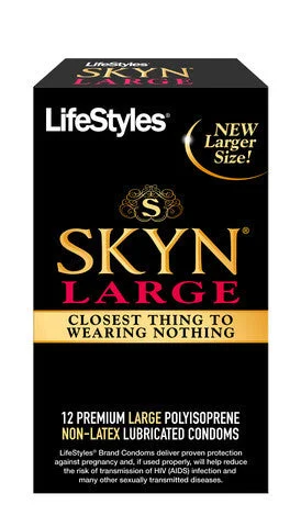 Sex toys with light waves-Lifestyles SKYN Large - 12 Pack