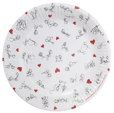 Lightweight vibrators for beginners-Stick Figure Style 7-Inch Plates - 8 Pack