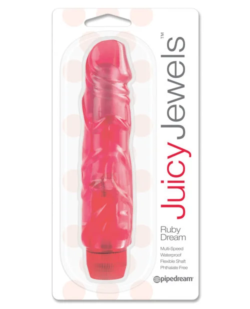 BDSM toy harness adaptabilities-Juicy Jewels Ruby Dream Vibrator - Red