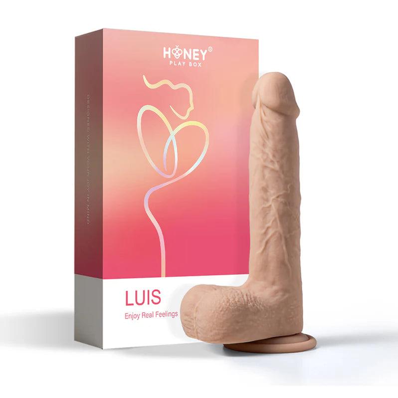 dusk-shine-dildo-Honey Play Box Luis App Controlled Realistic Thrusting Dildo 8.5 in.