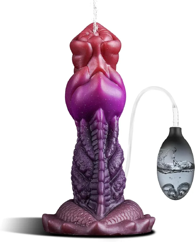 latch-dildo-Perry 7.5" Squirting Dildo Monster Dildo With Strong Suction Cup-Laphwing