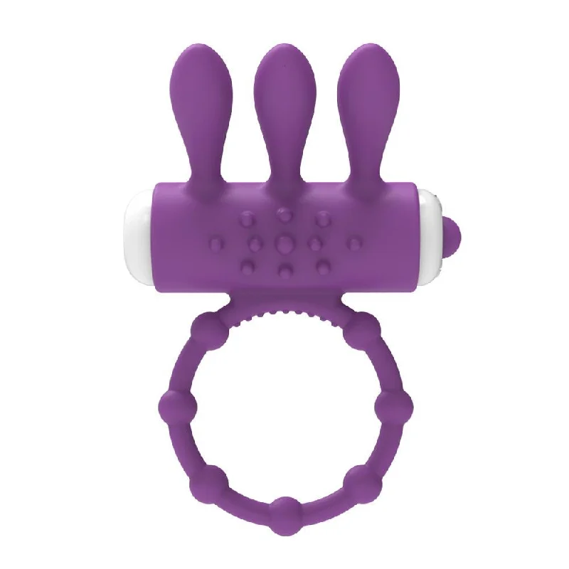 cock ring stitch-LEVETT Double Vibrating Ring for Penis Man Delay Cock Ring