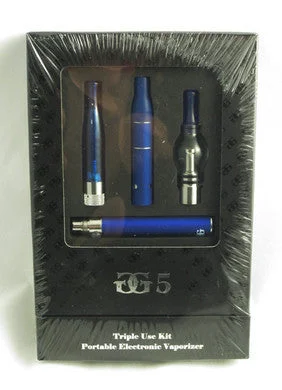 Sex toys with soft pulses-Gg5 Electronic Vaporizer Kit  Triple Use Kit - Blue