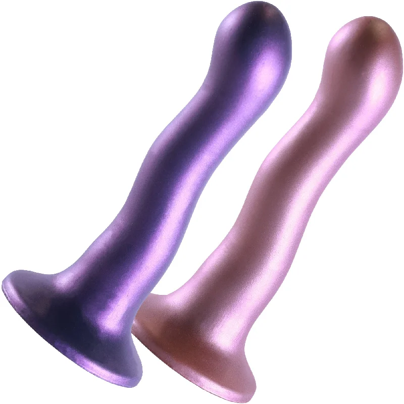 grit-dildo-Ouch! 7" Ultra Soft Silicone Curvy Suction Cup G-Spot Dildo