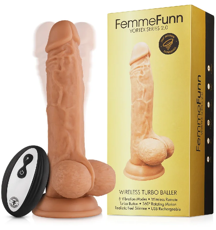 Sex toys for duo intimacy-Femme Funn Wireless Turbo Baller - Nude