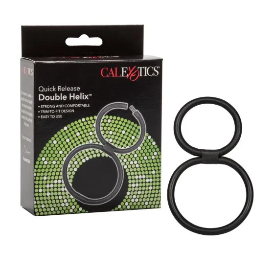 cock ring dated style-Quick Release Double Helix Cock Ring by Cal Exotics