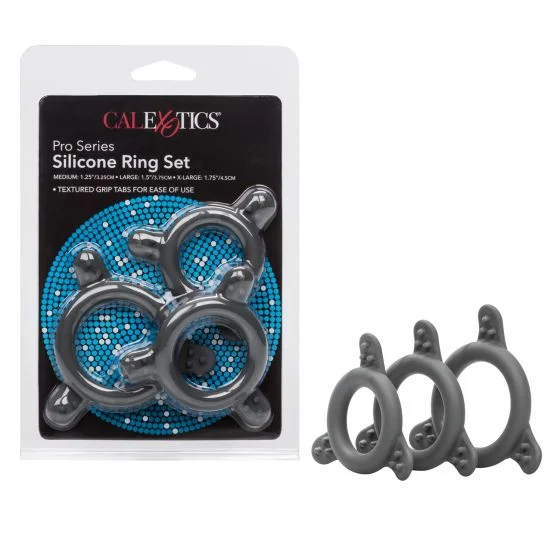 cock ring fresh start-Pro Silicone Cock Rings 3pk by Cal Exotics