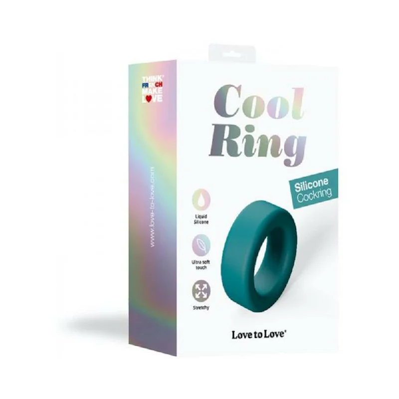 cock ring mend-Love To Love Cockring Cool Ring Petrol Blue