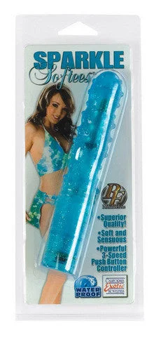 Vibrator snug hold-Sparkle Softees - Nubbie - Blue