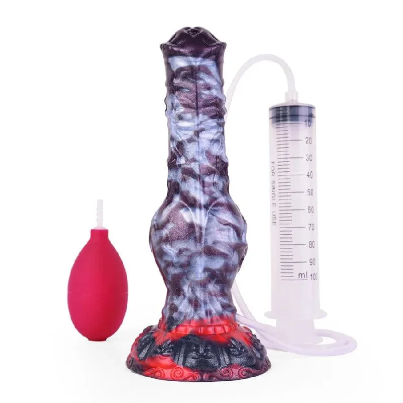 foggy-dildo-7 Inches Premium Silicone Squirting Dog Dildo