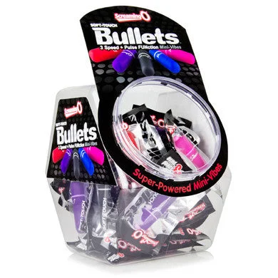 Silicone toys for teams-The Screaming O 3+1 Soft  Touch Bullets - Assorted   Colors - 40 Count Fishbowl