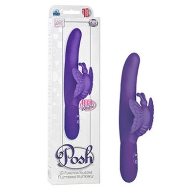 Vibrator quick boost-Posh 10-function Silicone  Fluttering Butterfly - Purple